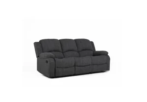 Boston Recliner 3-seater sofa in Keeper Mushroom fabric.