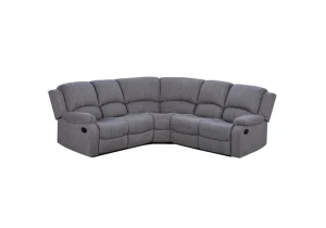 Boston recliner corner sofa in a neutral Keeper Mushroom fabric.
