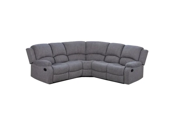 Boston recliner corner sofa in a neutral Keeper Mushroom fabric.